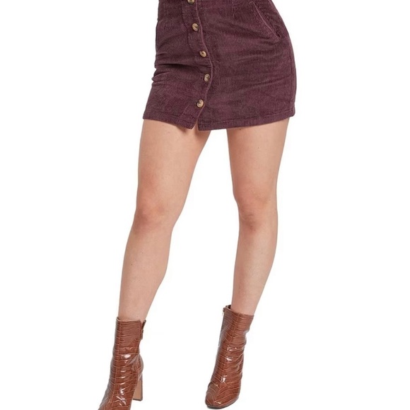 YMI Jeans Corduroy Button Up Mini Skirt Womens (junior) size 11/30 - Picture 1 of 7
